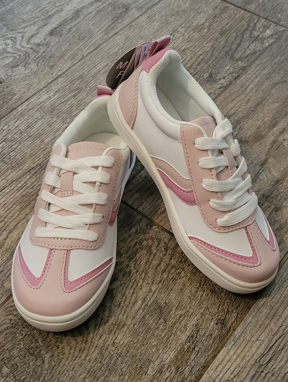 GAP Kids Trainer Sneaker Shoes Pink Colorblock Memory Foam Lace Up Barbiecore